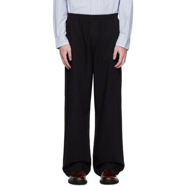  Hope Black Elasticated Wide Leg Trousers 