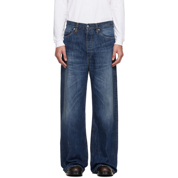  Hope Blue Wide-leg Skid Jeans 