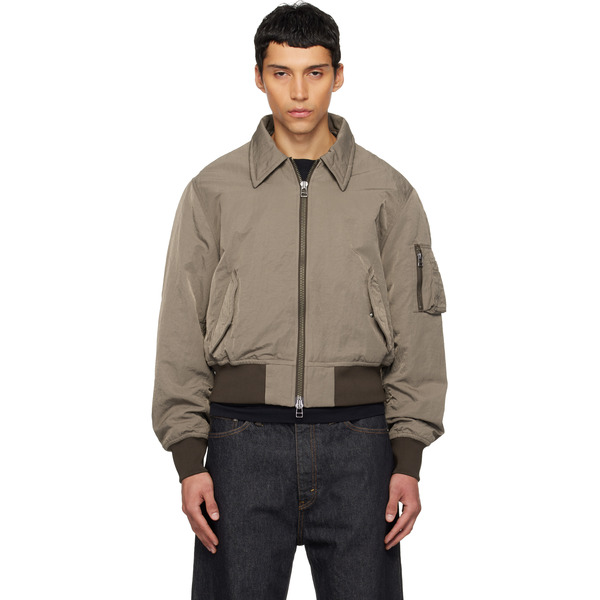  Hope Brown Camp Bomber Jacket 