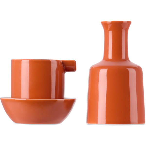  Houseplant Orange 'by Seth' Ashtray Set 