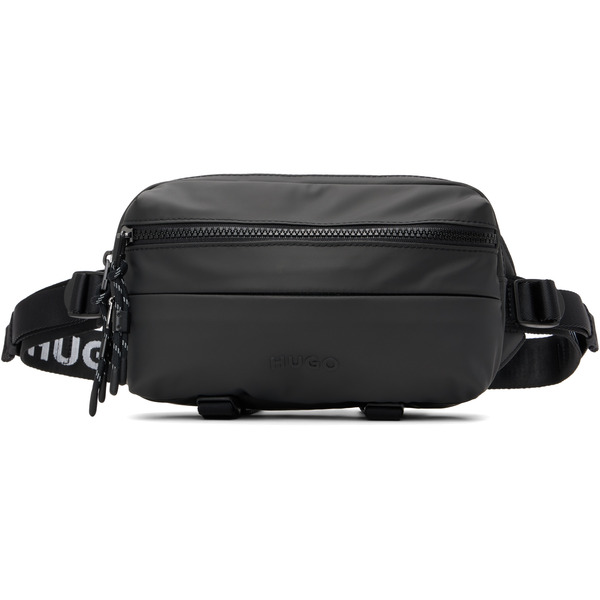  Hugo Black Bonded-logo Belt Bag 