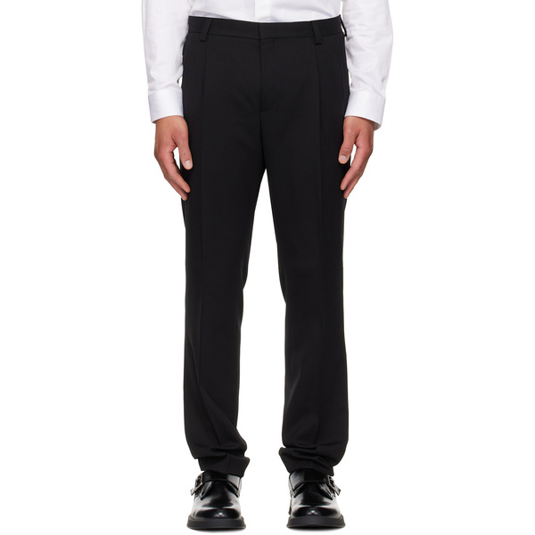  Hugo Black Extra-slim-fit Wool-blend Twill Trousers 