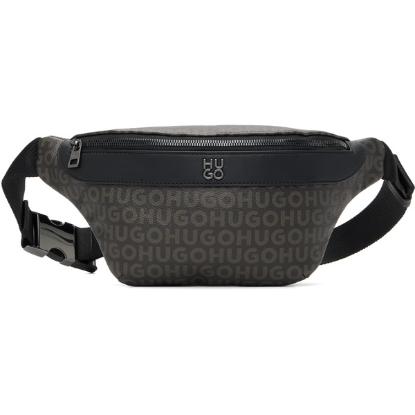  Hugo Black Logo Hardware Belt Bag 