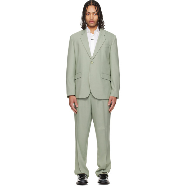  Hugo Green Two-piece Modern-fit Stretch Twill Suit 