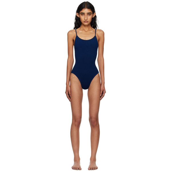  Hunza G Ssense Exclusive Navy Pamela Swimsuit 