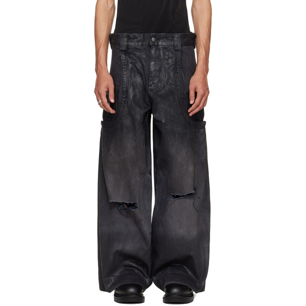  Hyacyn Black Sevar Rof Low Pocket Jeans 