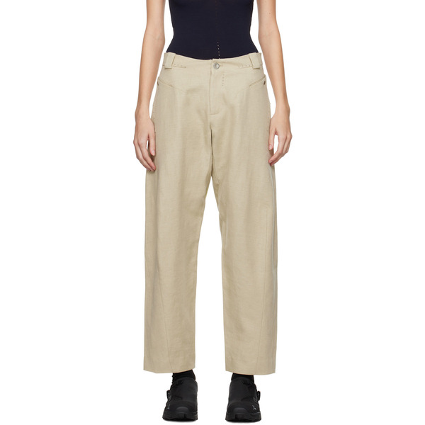  Hyein Seo Beige Bent Trousers 