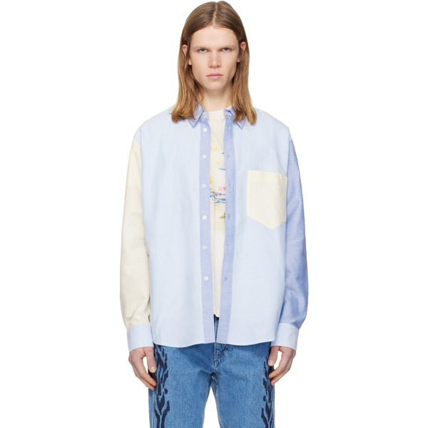  Isabel Marant Blue & Yellow Nathael Shirt 