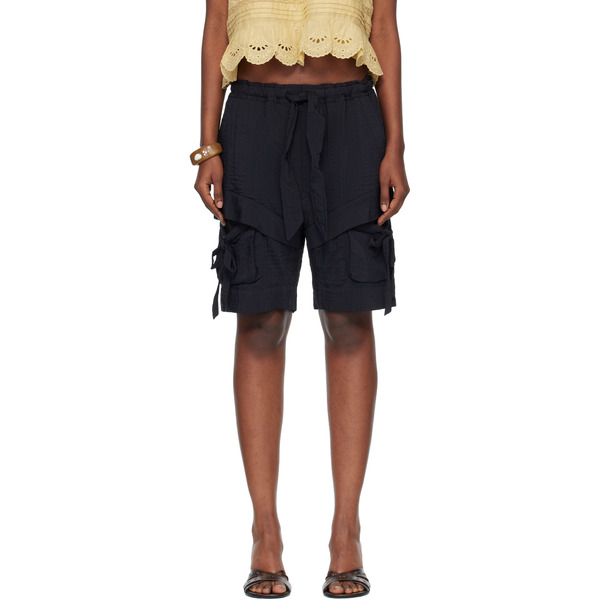  Isabel Marant Etoile Black Bermia Shorts 