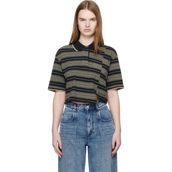  Isabel Marant Etoile Black Isalyne Polo 