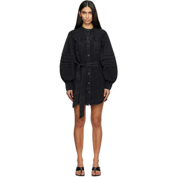 Isabel Marant Etoile Black Moe Minidress 