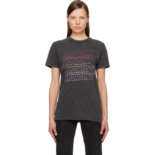  Isabel Marant Etoile Black Zoeline T-shirt 
