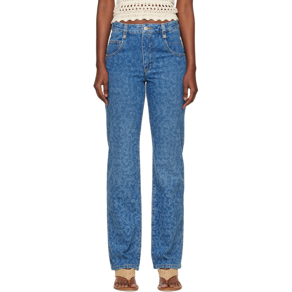  Isabel Marant Etoile Blue Straight Brinsa Summer Laser Jeans 