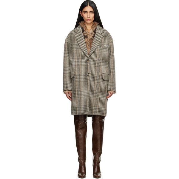  Isabel Marant Etoile Brown Limiza Coat 
