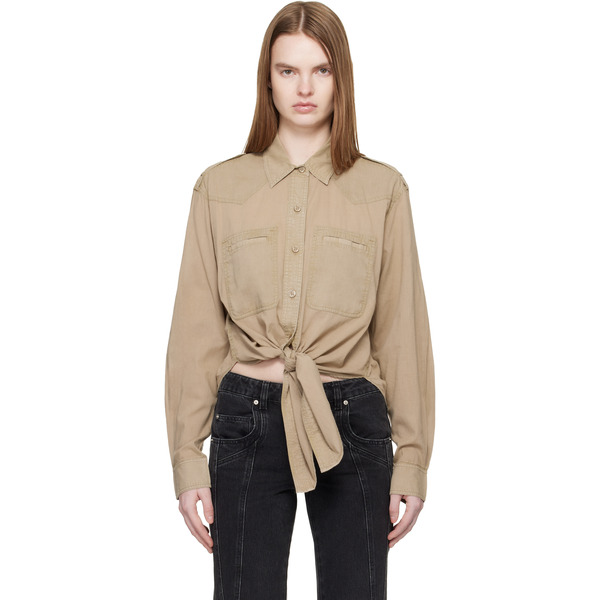  Isabel Marant Etoile Khaki Valiane Shirt 