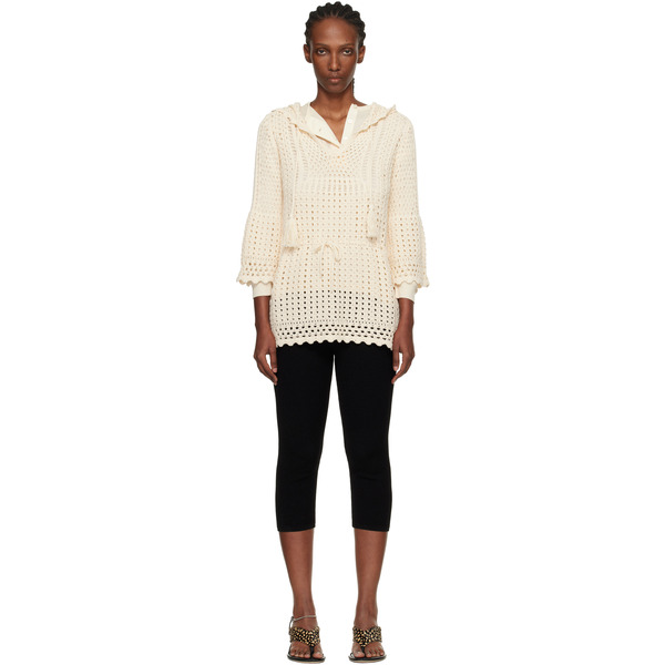  Isabel Marant Etoile Off-white Zaelle Summer Crochet Knit Minidress 