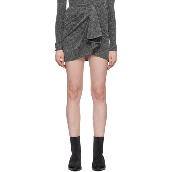 Isabel Marant Etoile Silver Bergen Miniskirt 