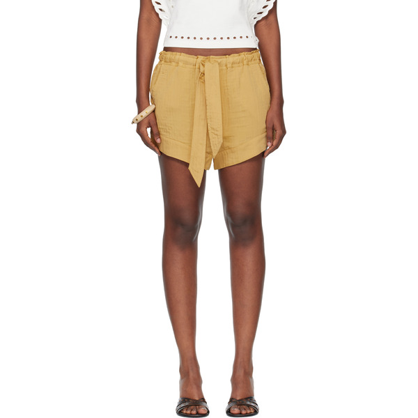  Isabel Marant Etoile Tan Birva Shorts 
