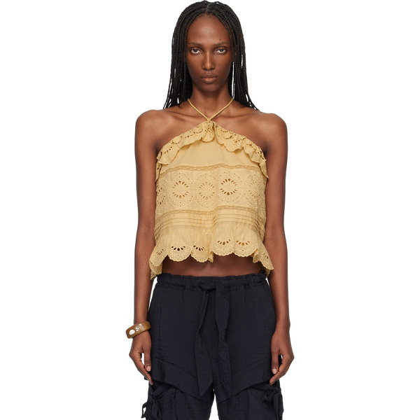  Isabel Marant Etoile Tan Prisha Top 