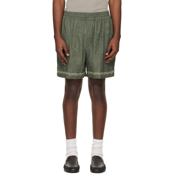  Isabel Marant Green Zilan Shorts 