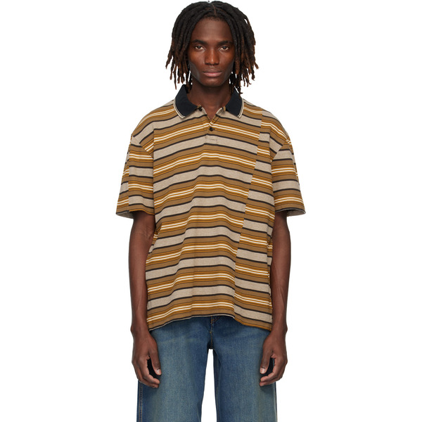  Isabel Marant Orange & Brown Safko Polo 