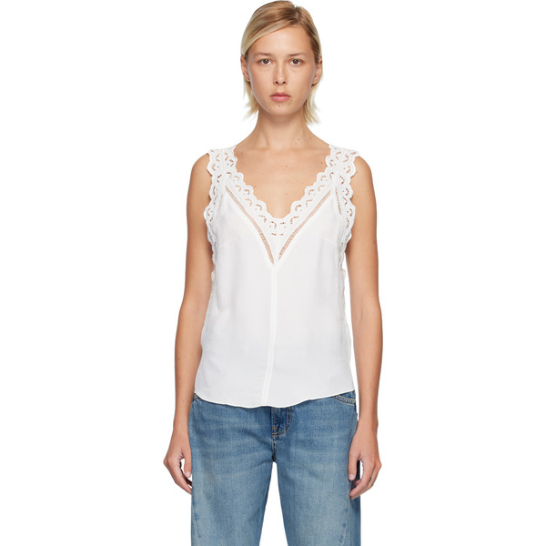  Isabel Marant White Fradela Tank Top 