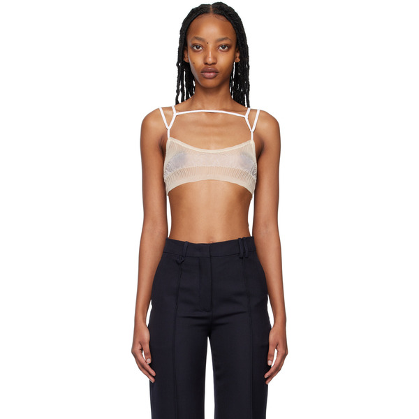  Jacquemus Beige Le Papier 'le Bandeau Sognu' Bra 