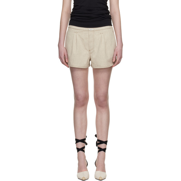  Jacquemus Beige 'the Amelo De-nîmes' Denim Shorts 