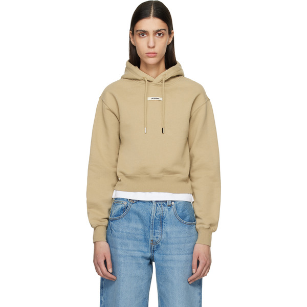  Jacquemus Beige 'the Gros Grain' Hoodie 