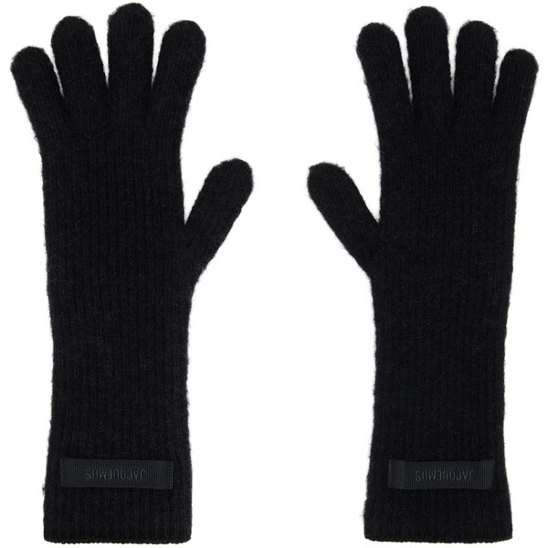  Jacquemus Black 'the Gros Grain' Gloves 