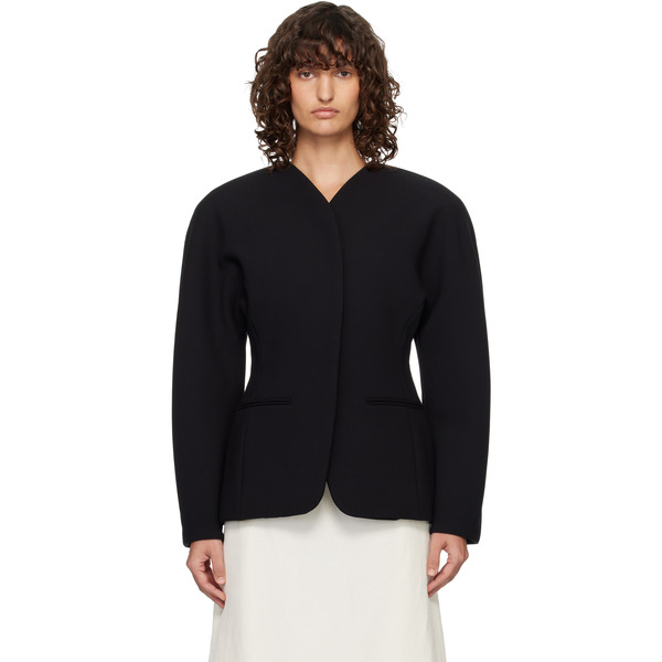  Jacquemus Black 'the Ovalo' Blazer 