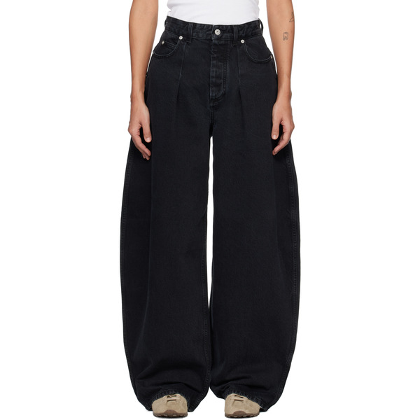  Jacquemus Black 'the Ovalo De-nîmes Denim' Jeans 