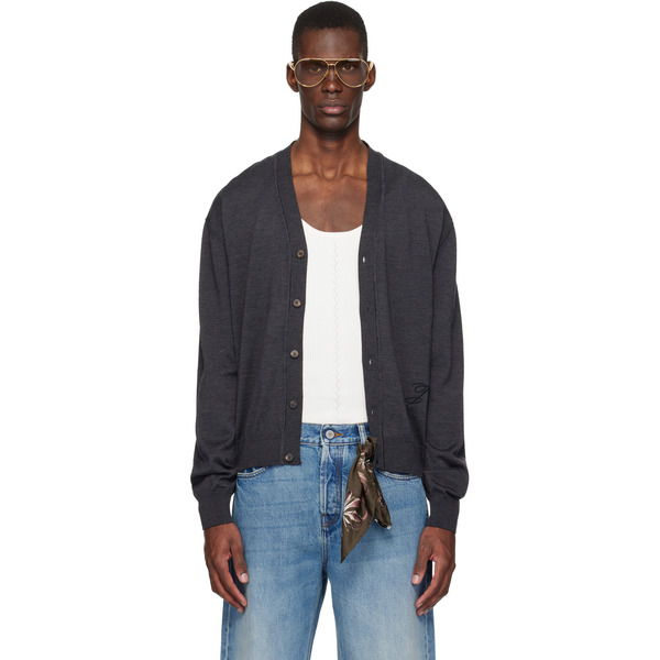  Jacquemus Gray 'the J' Cardigan 