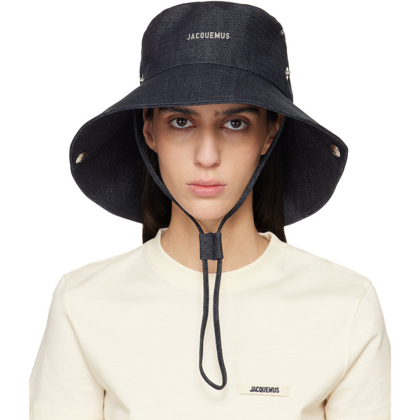  Jacquemus Navy La Croisière 'the De-nîmes' Denim Bucket Hat 