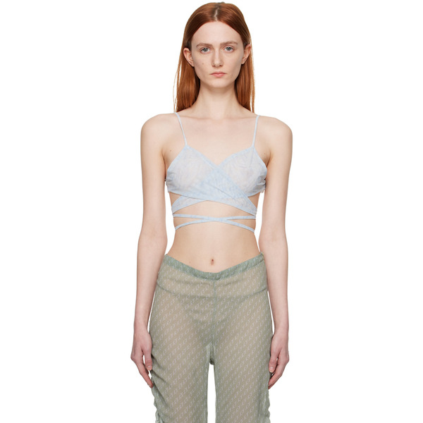  Jade Cropper Ssense Exclusive Blue Bra 