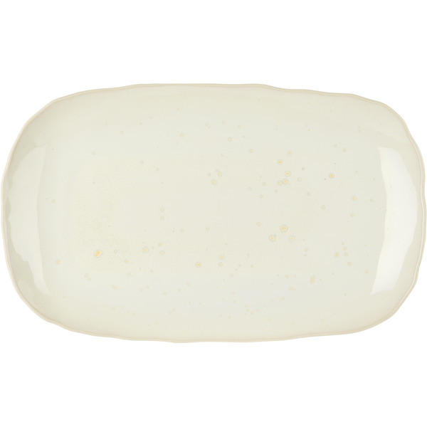  Jars Céramistes Off-white Plume Rectangular Plate 