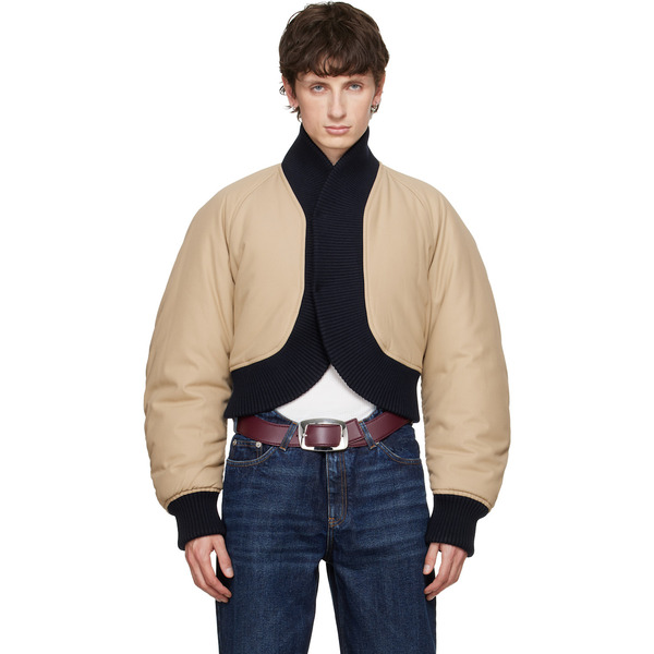  Jean Paul Gaultier Beige 'the Bomber' Jacket 