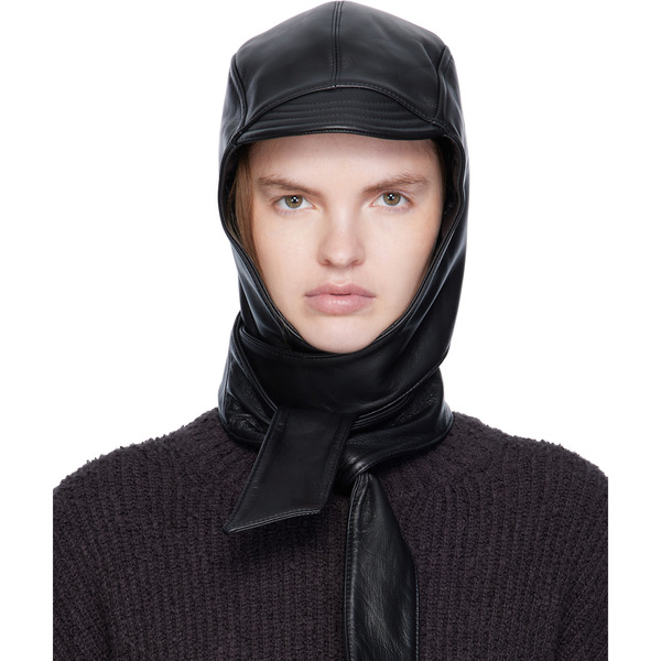  Jean Paul Gaultier Black 'the Leather' Hood 
