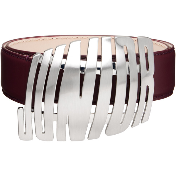  Jean Paul Gaultier Burgundy 'the Straight Junior' Belt 