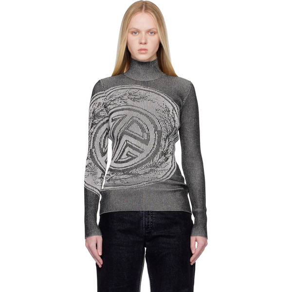  Jean Paul Gaultier Gray 'the Laurel Stamp' Turtleneck 