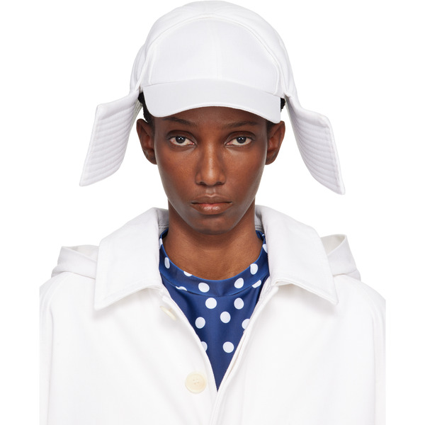  Jean Paul Gaultier White 'the Sailor Bucket' Cap 