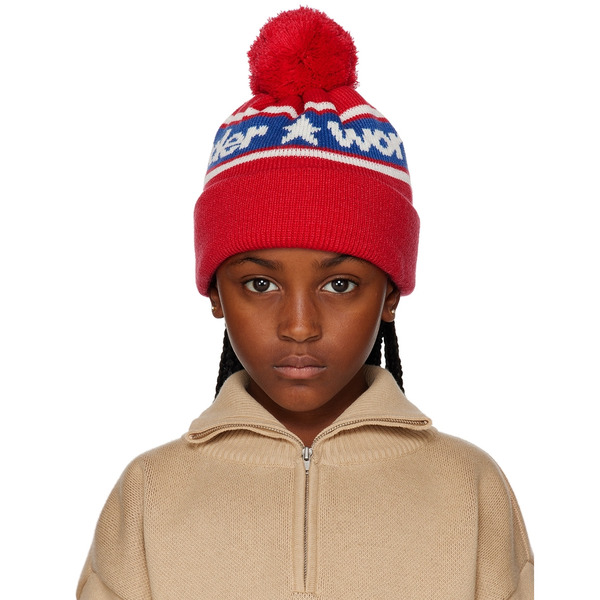  Jellymallow Kids Red Wonder Star Beanie 