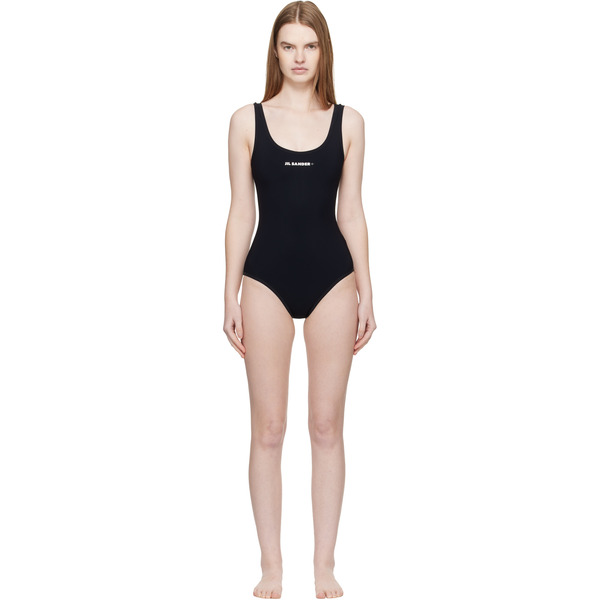 Jil Sander Black Jersey Swimsuit 