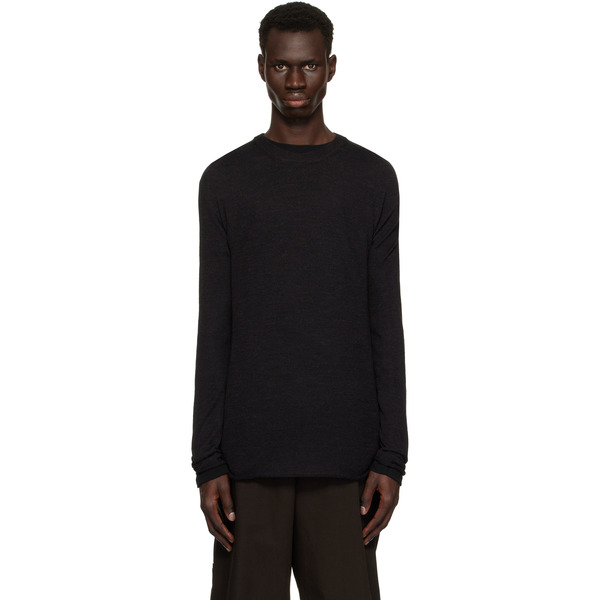  Jil Sander Black Layered Sweater 