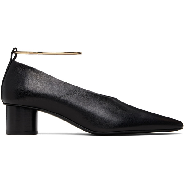 Jil Sander Black Ring Heels 