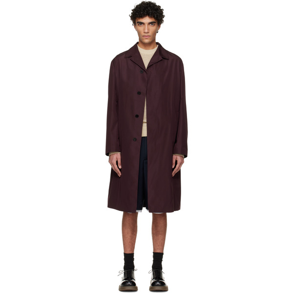  Jil Sander Burgundy Sport Coat 
