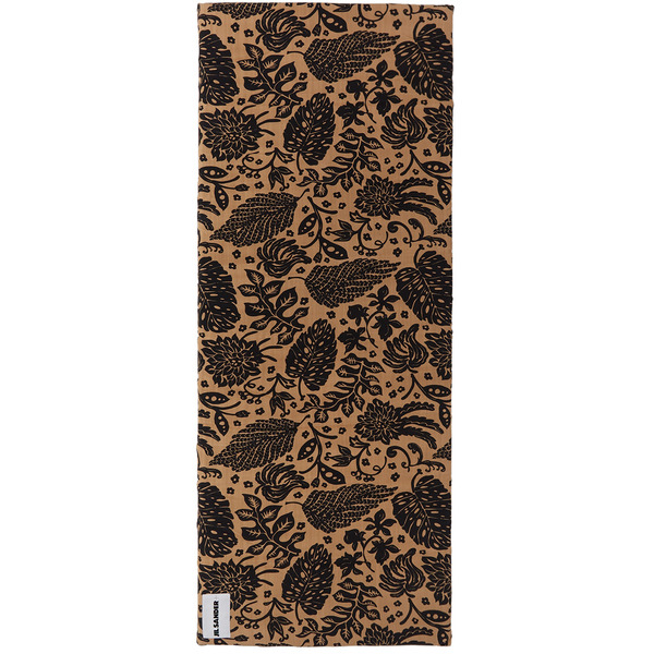  Jil Sander Orange & Black Tropical Beach Mat 