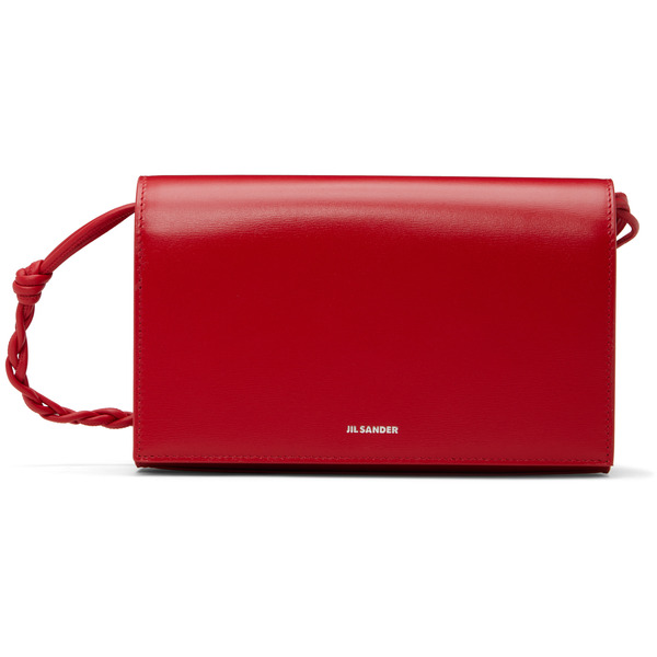  Jil Sander Red Tangle Wallet Bag 