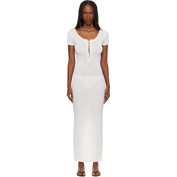  Judy Turner Off-white Judson Maxi Dress 