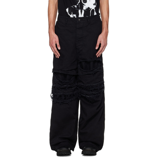  Julius Black Destroy Baggy Jeans 